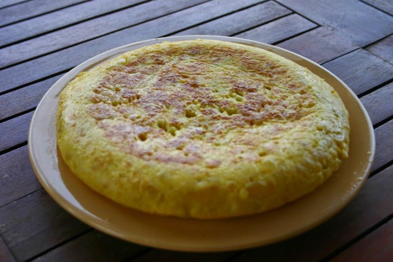 Tortilla de patatas sin cebolla, La cocina de Masito