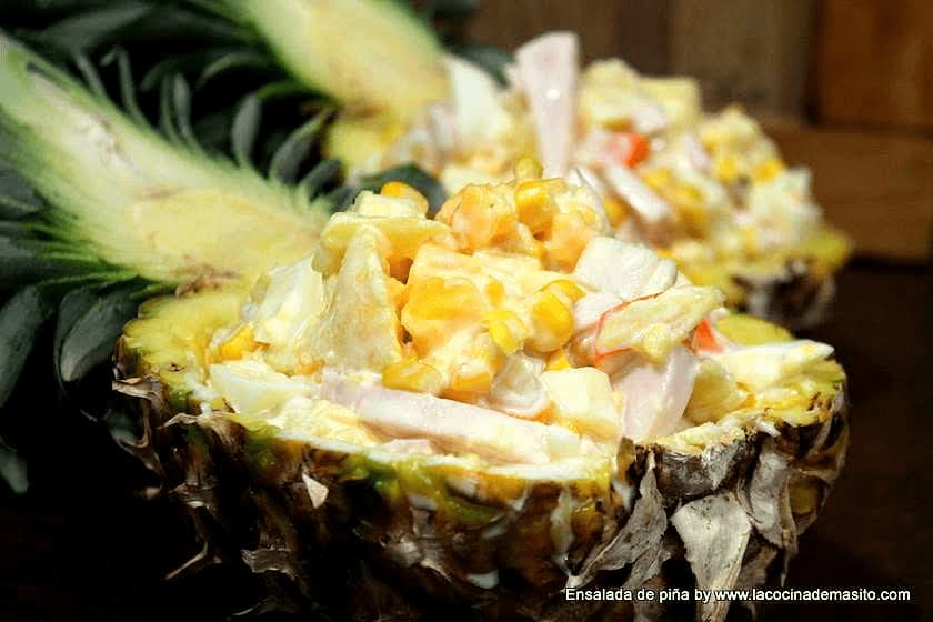 Ensalada de piña, receta casera de La cocina de Masito