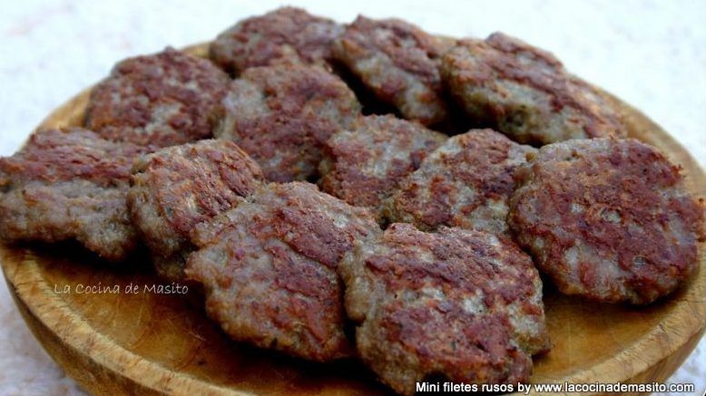 Minifiletes rusos o mini filetes rusos, receta de La cocina de Masito