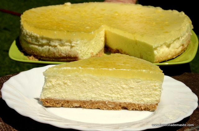 Tarta de limón con crema de limón y base de galleta de La cocina de Masito