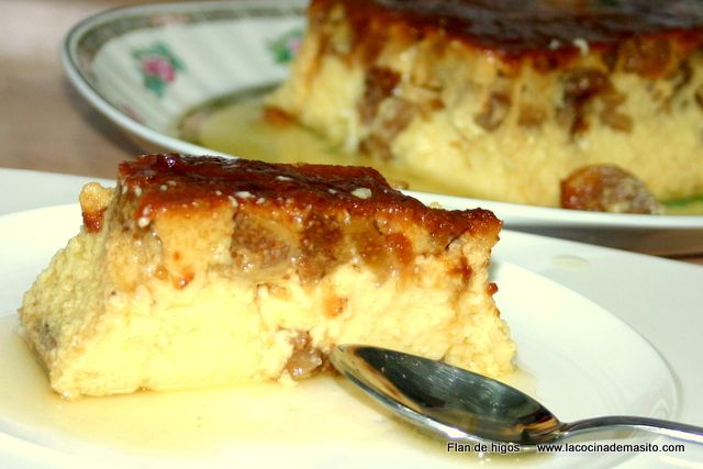Flan de higos casero, receta de La cocina de Masito