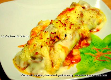 Crepe de salmón, receta de La cocina de Masito