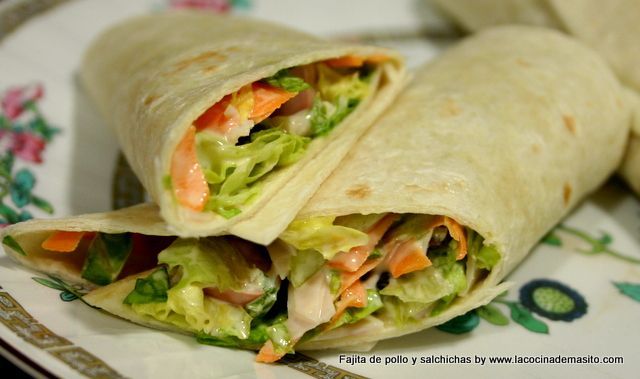 Fajita de pavo receta