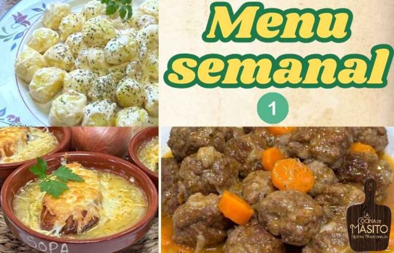 Recetas faciles del menu semanal