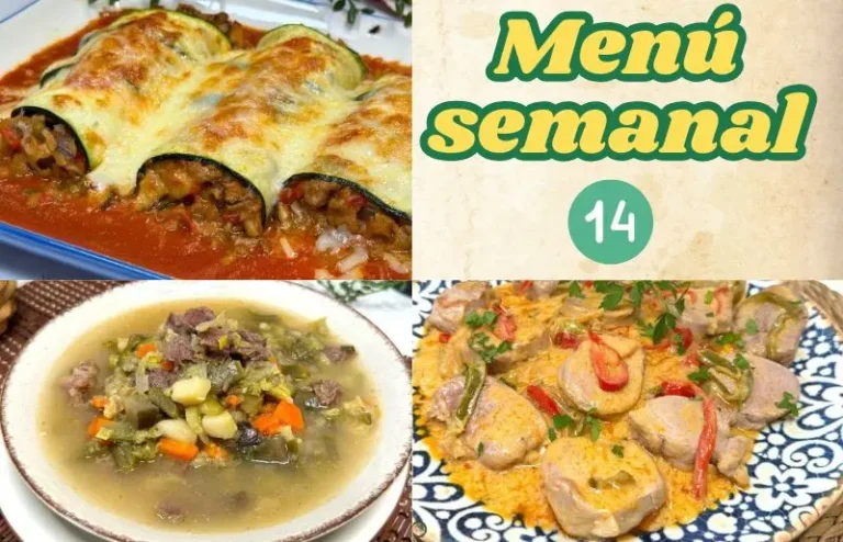 Menú semanal nº 14 de La cocina de Masito