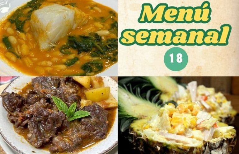 Menú semanal 18