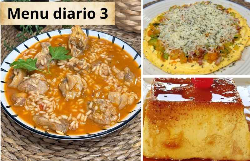 Recetas faciles de un menú diario