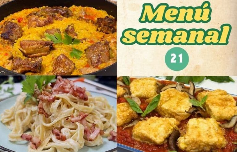 Menú semanal 21, recetas variadas de La cocina de Masito