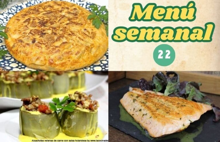 Menú semanal 22 de La cocina de Masito