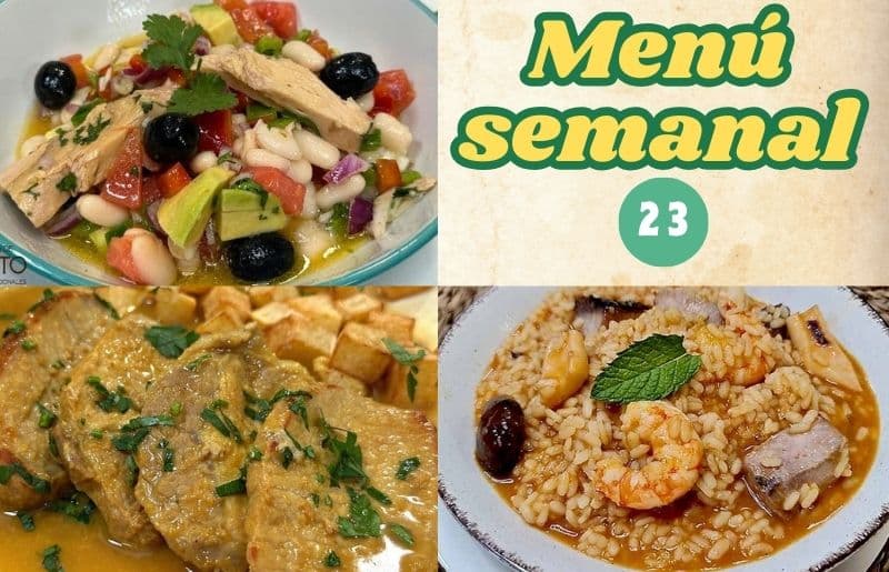 Menú semanal 23