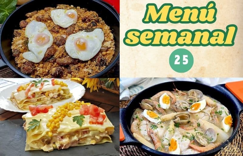 Menú semanal 25