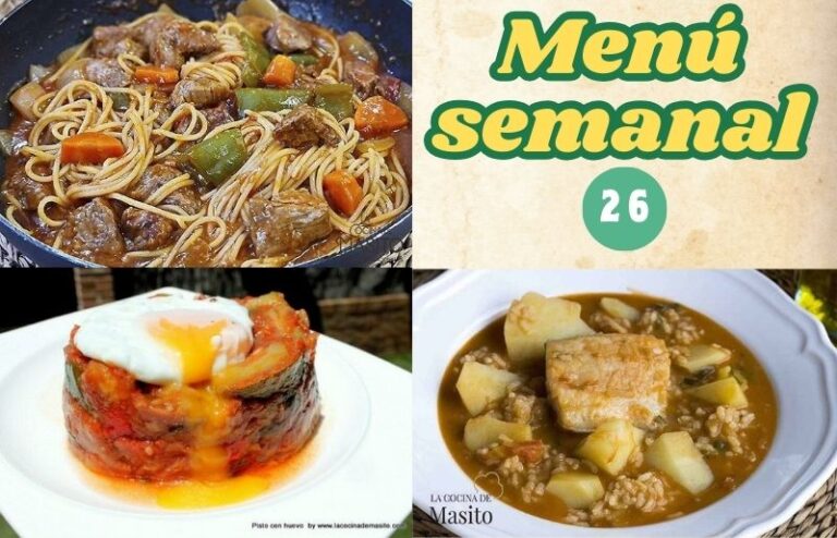 Menú semanal 26