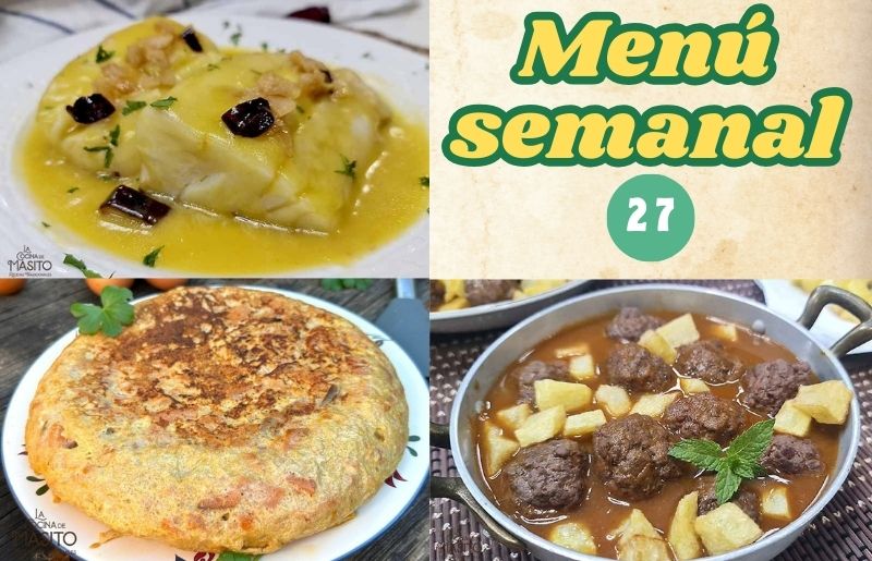 Menú semanal 27