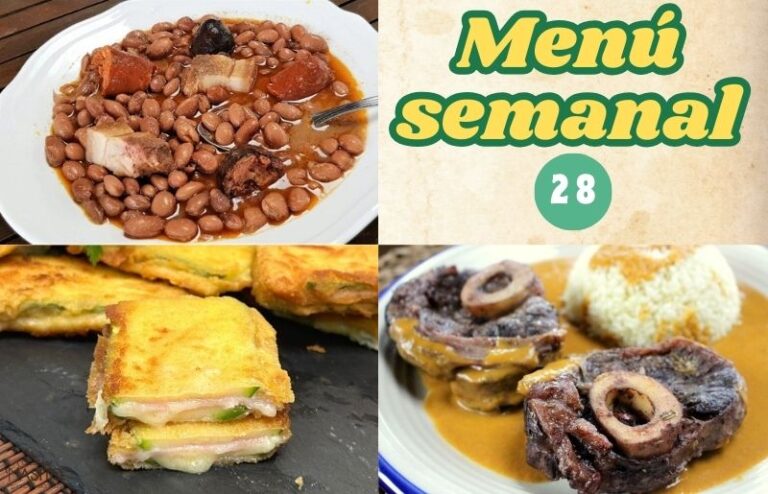 Menú semanal 28