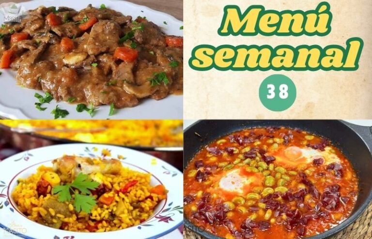 Menú semanal 38