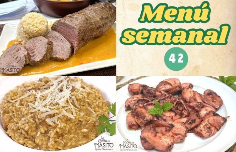 Menú semanal 42