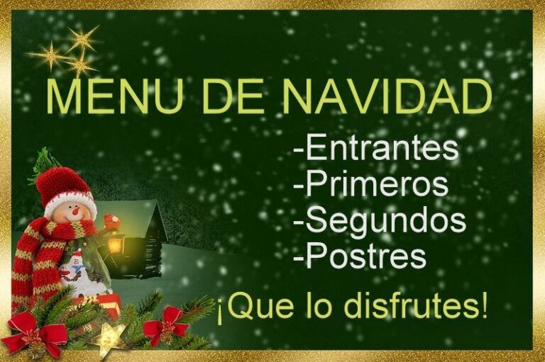 Menú de Navidad recetas
