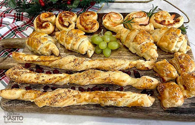 Canapés de hojaldre