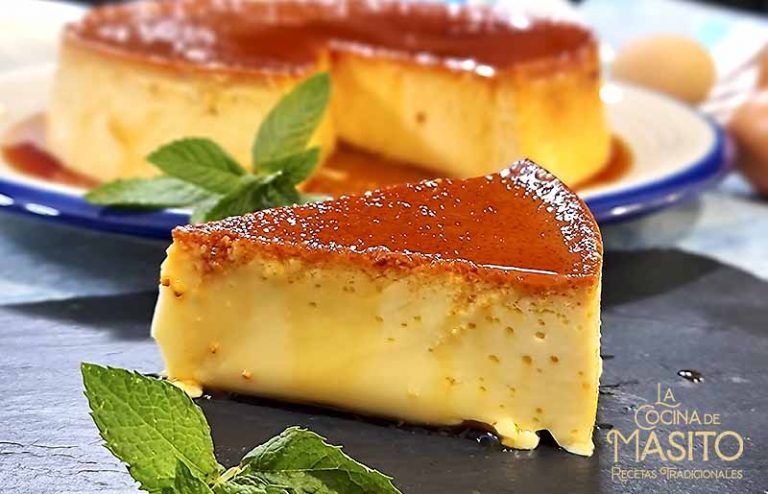 Receta de flan de queso sin horno