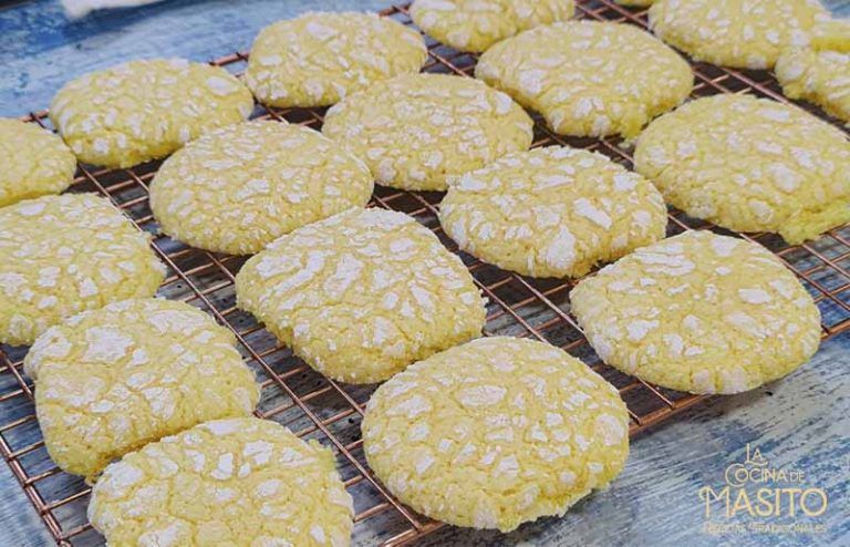 Galletas craqueladas de limón