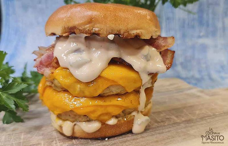 Receta hamburguesa de pollo casera La cocina de Masito