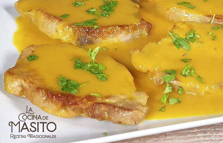 Receta de lomo de cerdo con salsa de naranja