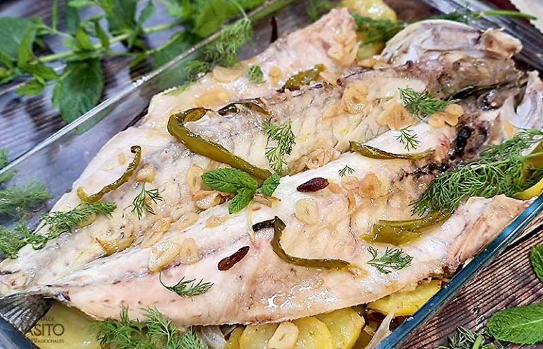 Receta de lubina al horno