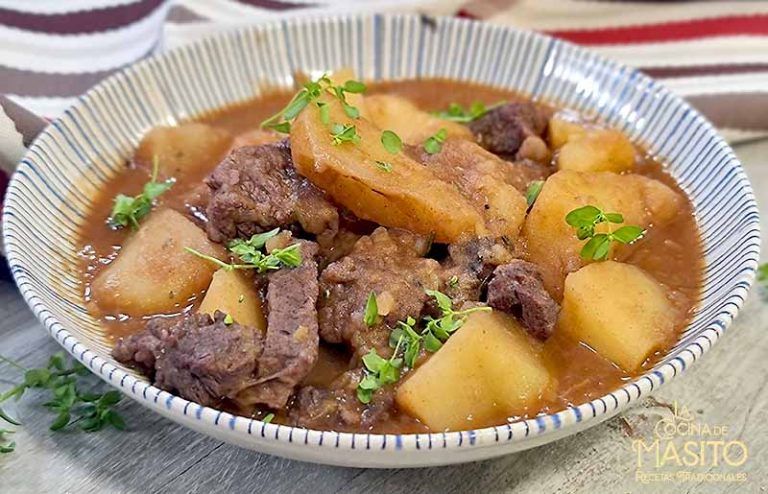 Magro de ternera guisado con patatas, La cocina de Masito