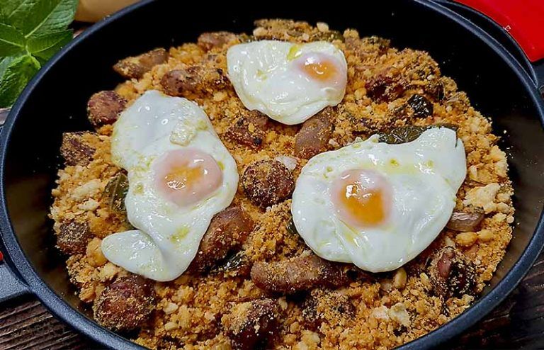 Migas del pastor con huevo La cocina de Masito