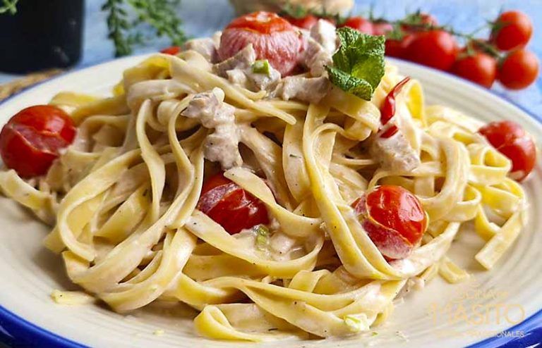 Nidos de pasta, receta fácil