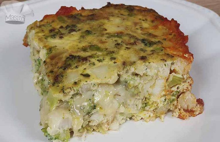 Receta de pastel de bacalao