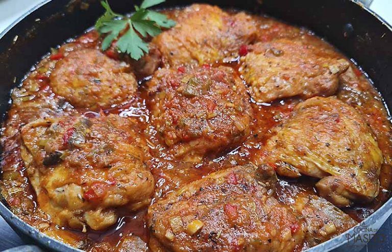 receta pollo a la cazadora