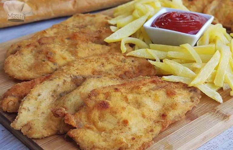 Pechuga de pollo empanada