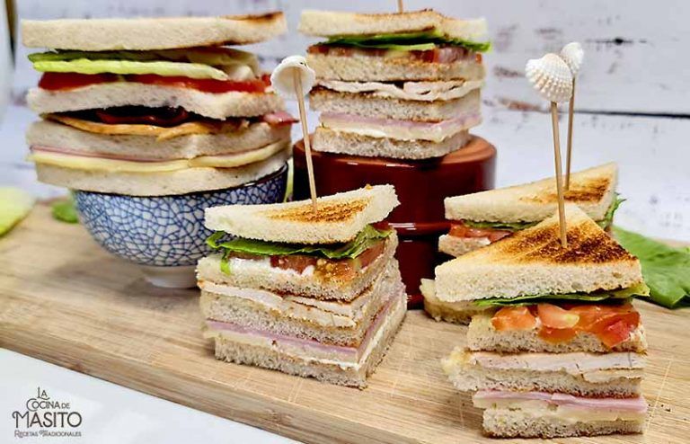 Receta de Sándwich club