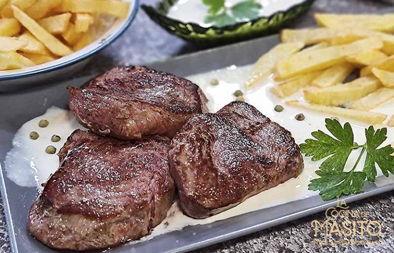 Receta de solomillo a la pimienta