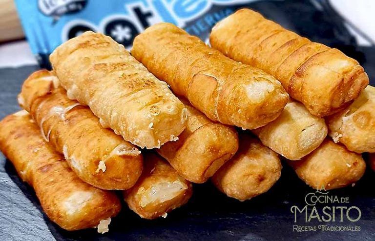 Tequeños de queso con masa casera