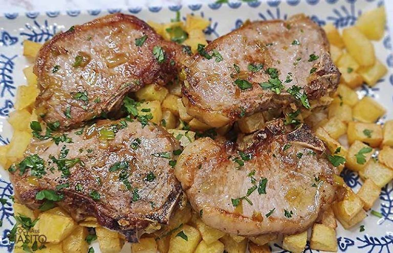 chuletas de cerdo receta de La cocina de Masito