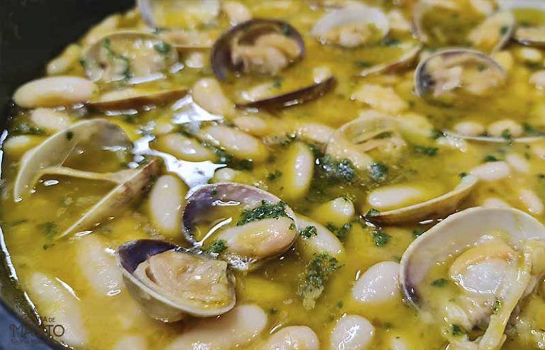 Alubias con almejas o fabes con almejas La cocina de Masito, receta fácil y sabrosa