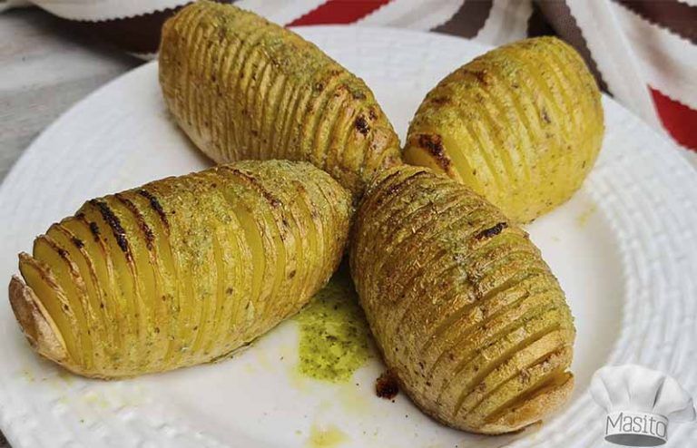 Patatas hasselback