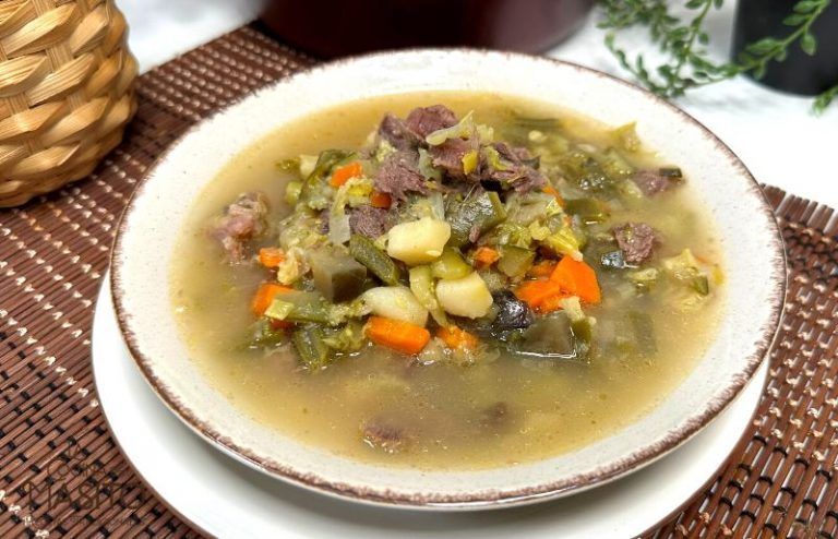 Sopa de verduras con ossobuco de ternera La cocina de Masito