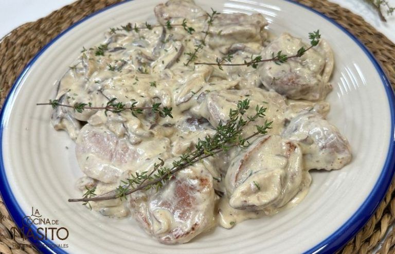Solomillo de cerdo en salsa de setas La cocina de Masito