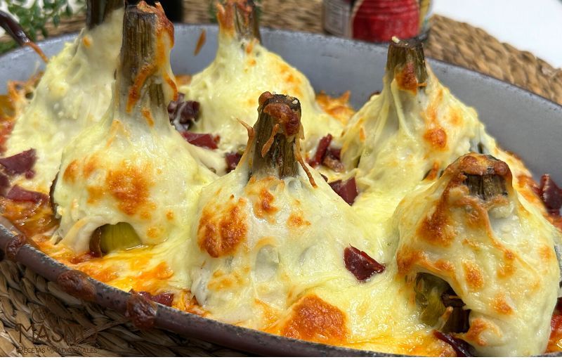 Alcachofas confitadas con salsa bechamel La cocina de Masito