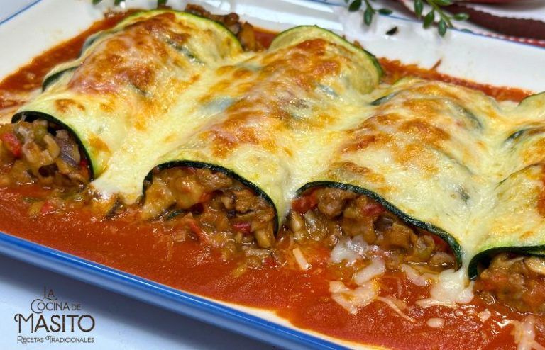 Canelones de calabacin La cocina de Masito