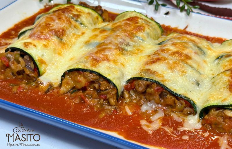 Canelones de calabacin La cocina de Masito