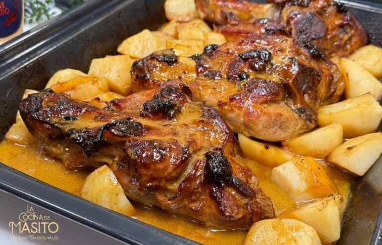 Codillo al horno con salsa de naranja