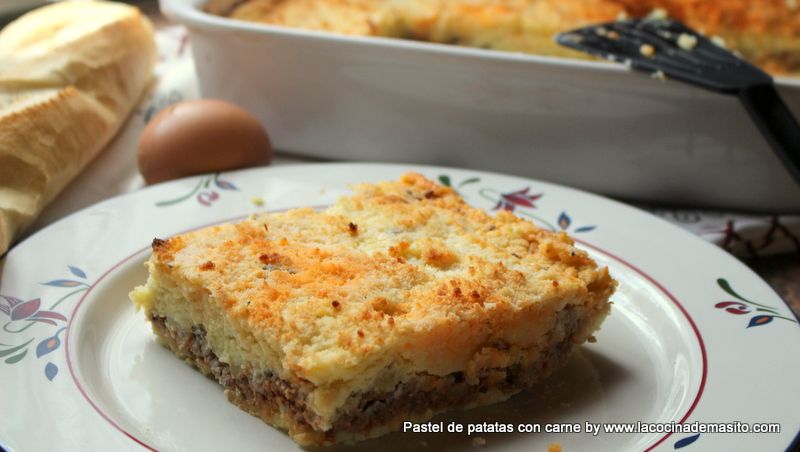Receta de pastel de carne y patatas