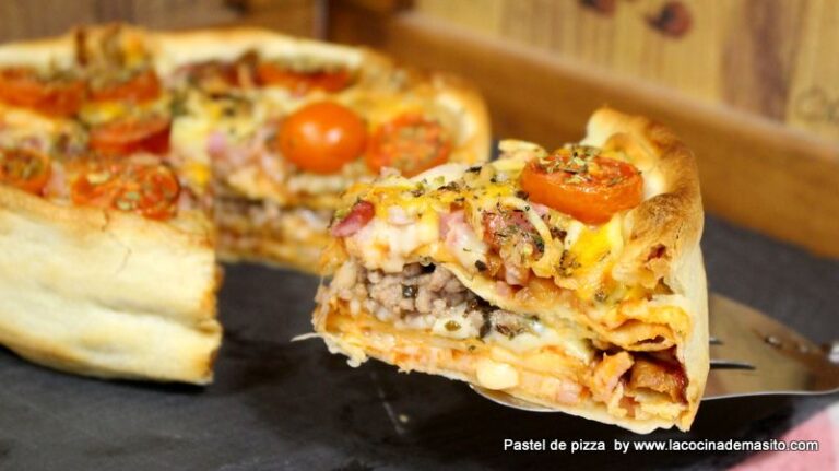 Receta de pastel de pizza