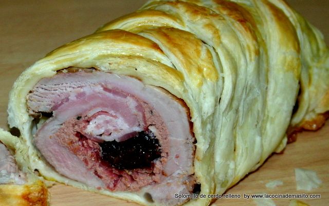 Receta de solomillo de cerdo en hojaldre
