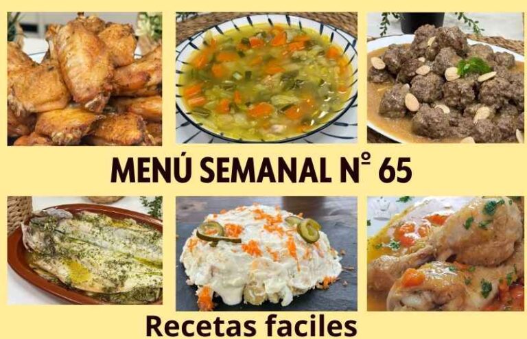 recetas variadas del menu semanal