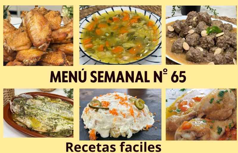 recetas variadas del menu semanal